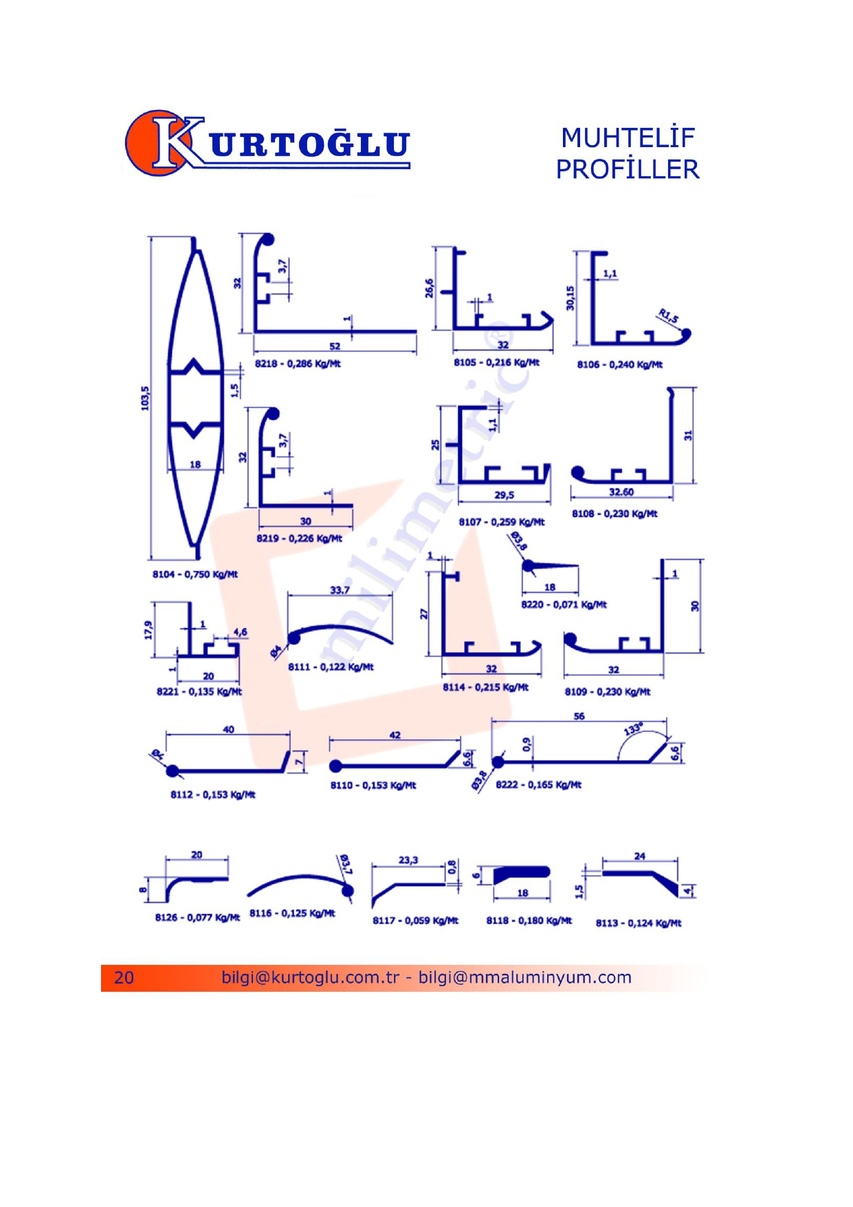 Alüminyum profil katalog görseli 20