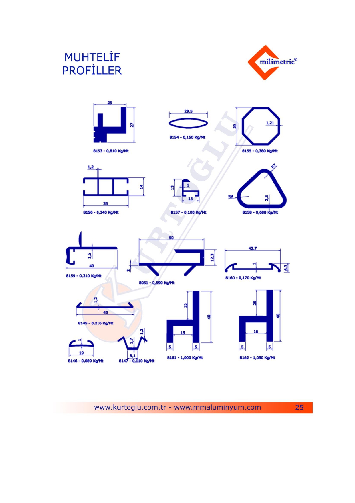 Alüminyum profil katalog görseli 25