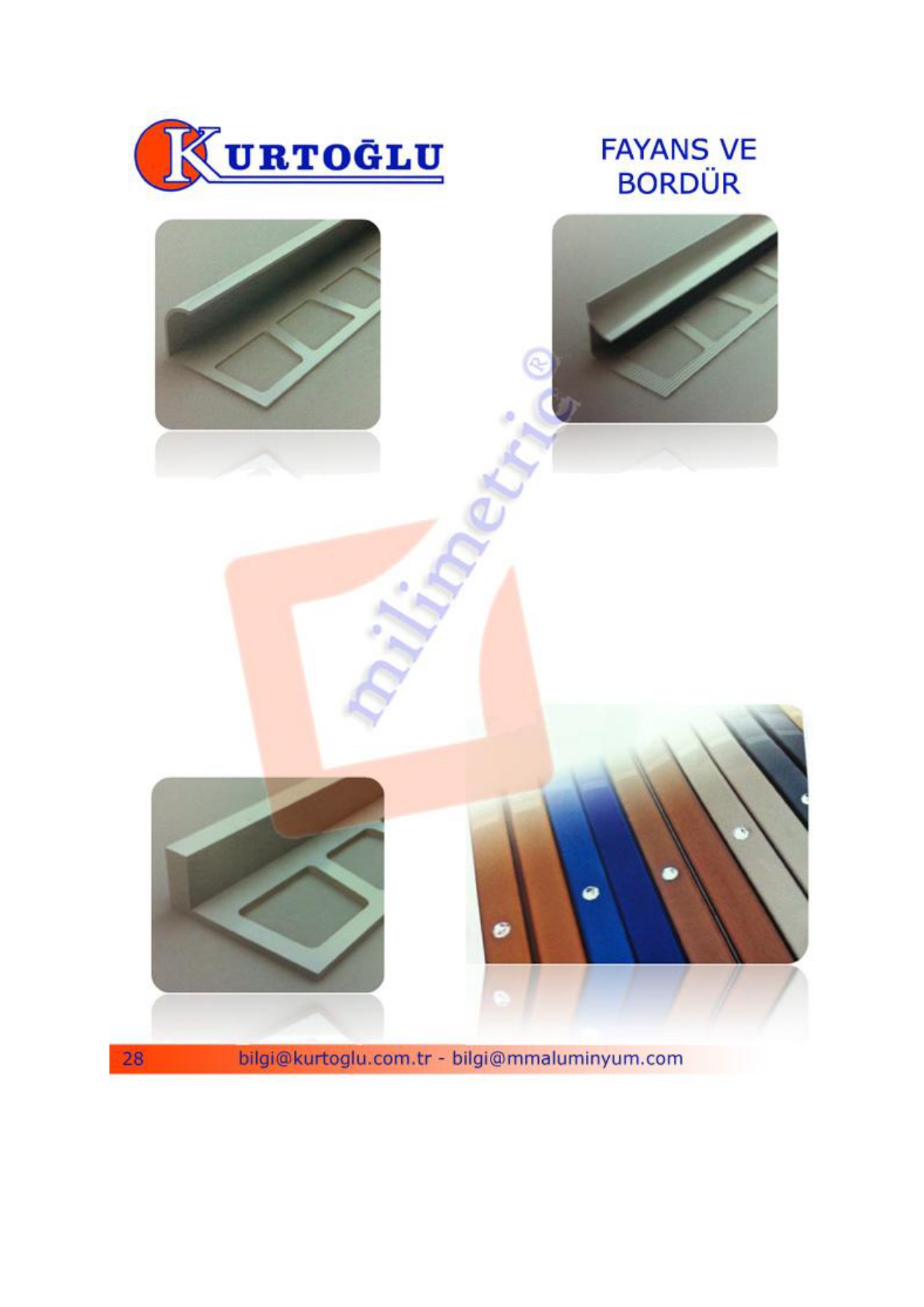 Aluminium Tile Trim and Border Profiles